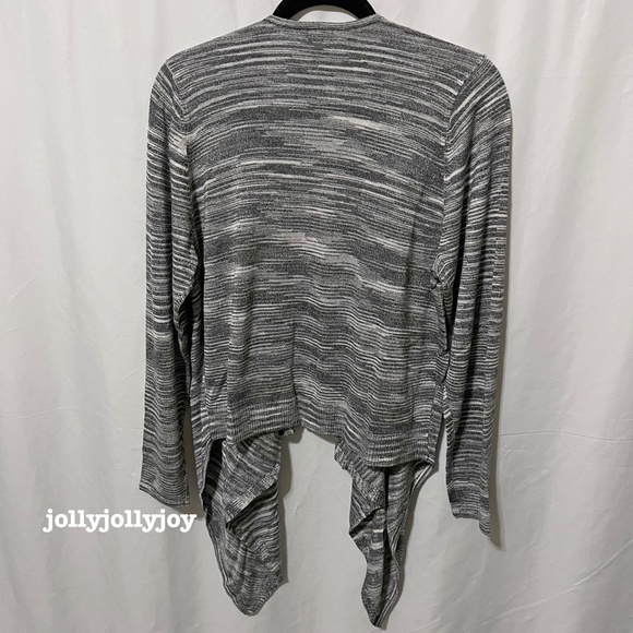 Torrid Black & White Stripe Space-Dye Cardigan 1X - Picture 4 of 9
